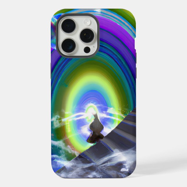 Mystery Figure at the Inter-Dimensional Stargate iPhone Case (Back)