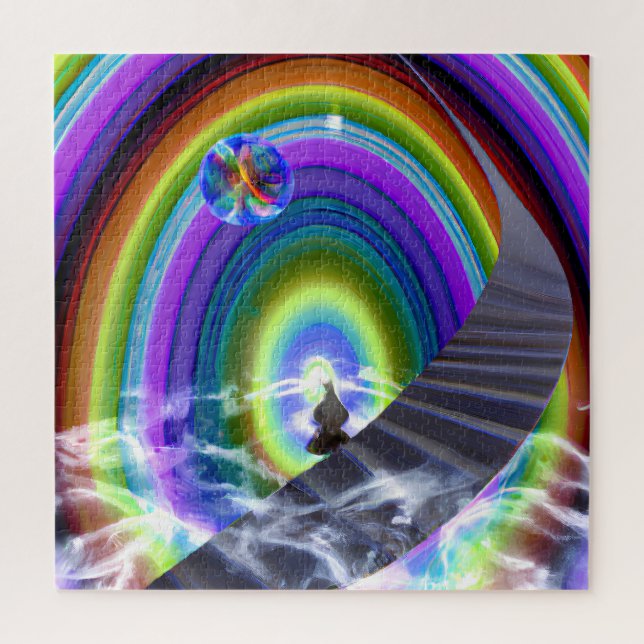 Mystery Figure at the Inter-Dimensional Stargate Jigsaw Puzzle (Vertical)