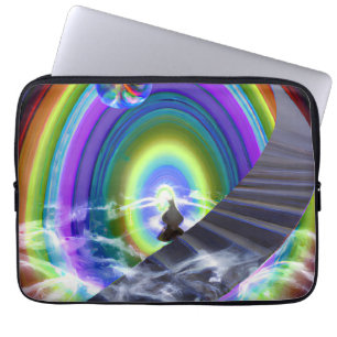 Mystery Figure at the Inter-Dimensional Stargate Laptop Sleeve