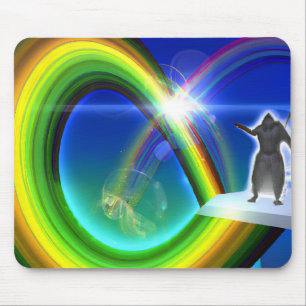 Mystery Figure at the Inter-Dimensional Stargate Mouse Mat
