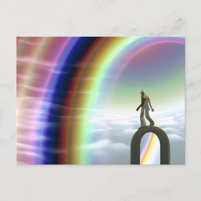 Mystery Figure at the Inter-Dimensional Stargate Postcard (Front)