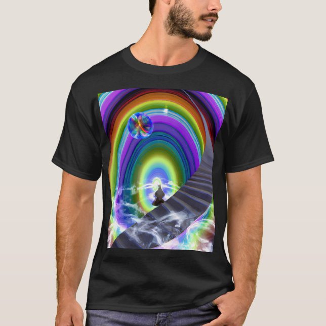 Mystery Figure at the Inter-Dimensional Stargate T-Shirt (Front)