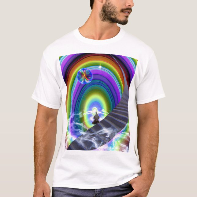 Mystery Figure at the Inter-Dimensional Stargate T-Shirt (Front)