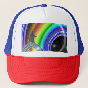 Mystery Figure at the Inter-Dimensional Stargate Trucker Hat