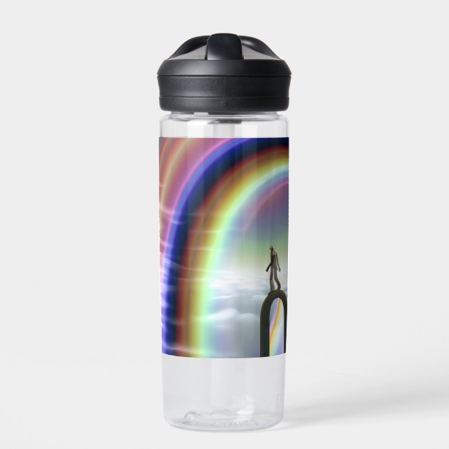 Mystery Figure at the Inter-Dimensional Stargate Water Bottle (Front)