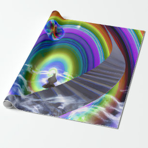 Mystery Figure at the Inter-Dimensional Stargate Wrapping Paper