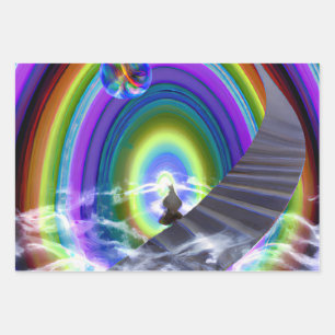 Mystery Figure at the Inter-Dimensional Stargate Wrapping Paper Sheet