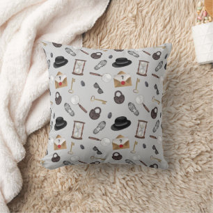Mystery Kids Secret Agent Spy Detective Theme Cushion