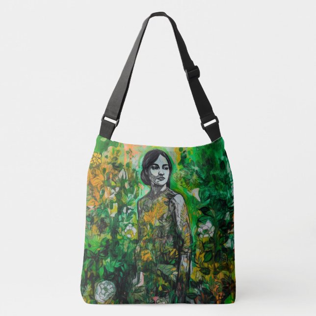 Mystery Lady  Crossbody Bag (Front)