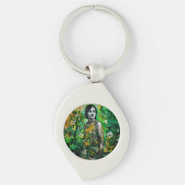 Mystery Lady  Key Ring (Front)