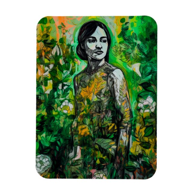 Mystery Lady  Magnet (Vertical)