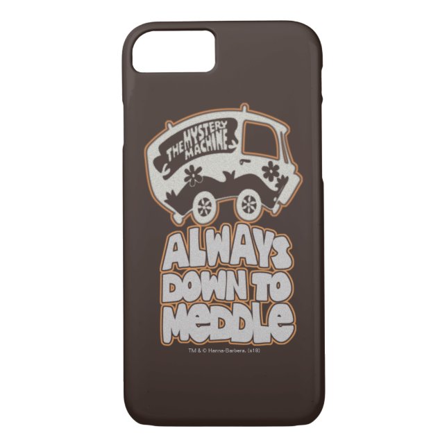 Mystery Machine "Always Down To Meddle" Case-Mate iPhone Case (Back)