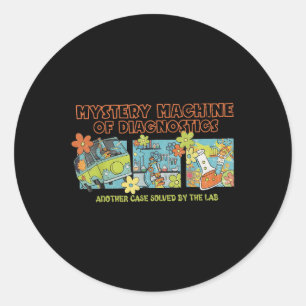 Mystery Machine Of Diagnostics Lab Week 2025 Med L Classic Round Sticker