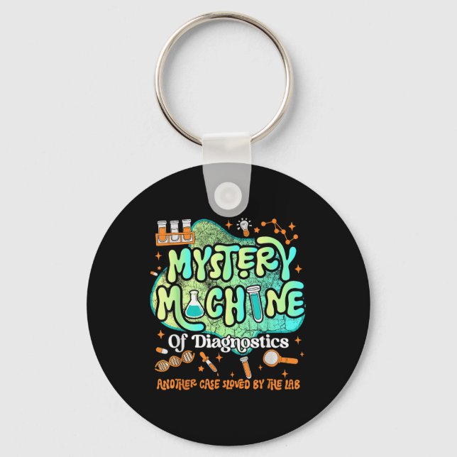 Mystery Machine Of Diagnostics Lab Week 2025 Med L Key Ring (Front)