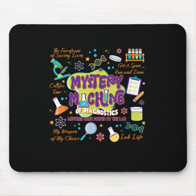 Mystery Machine Of Diagnostics Lab Week 2025 Med L Mouse Mat (Front)