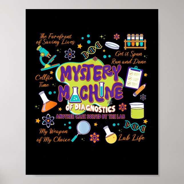 Mystery Machine Of Diagnostics Lab Week 2025 Med L Poster (Front)
