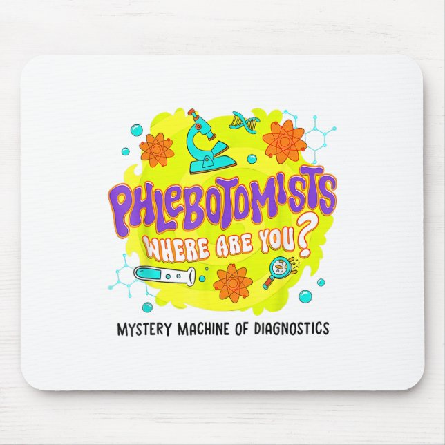 Mystery Machine Of Diagnostics Lab Week 2025 Phleb Mouse Mat (Front)