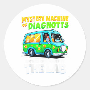 Mystery Machine Of Diagnostics Lab Week 2025 Tee Classic Round Sticker