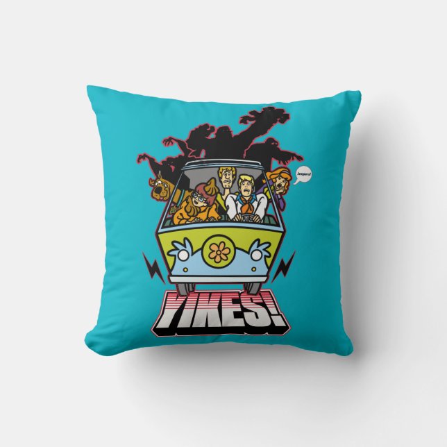 Mystery Machine "Yikes!" Graphic Cushion (Front)