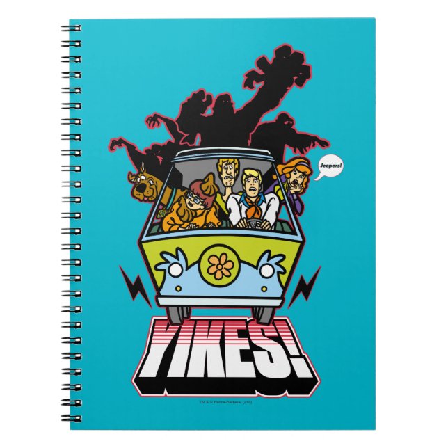 Mystery Machine "Yikes!" Graphic Notebook (Front)