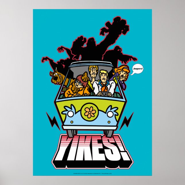 Mystery Machine "Yikes!" Graphic Poster (Front)