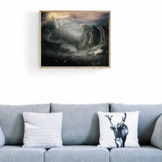 Mystery Mountains: Enigmatic Peaks in the Mist Poster