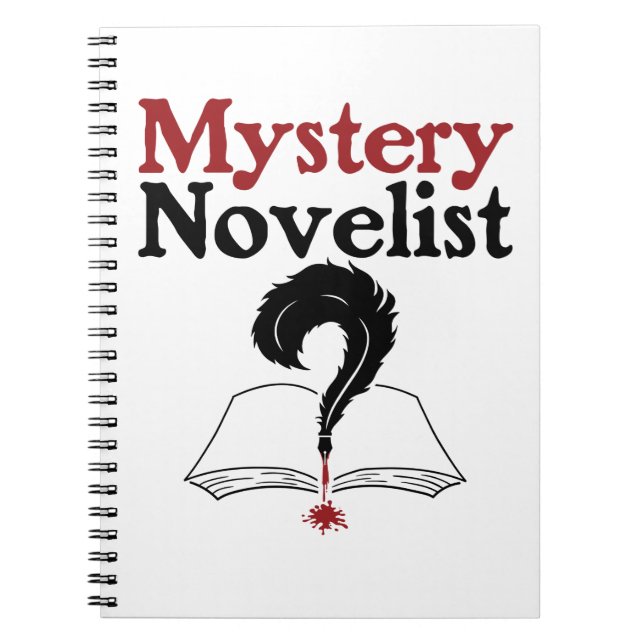 Mystery Novelist Writer Author Whodunit Notebook (Front)