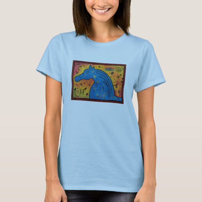 Mystery Of Blue Horse Shirt (Front)