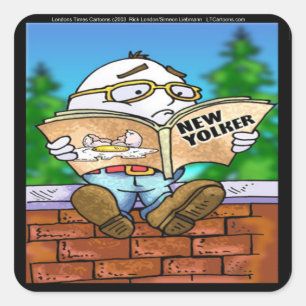 Mystery Of Humpty Dumpty Rick London Gifts Square Sticker