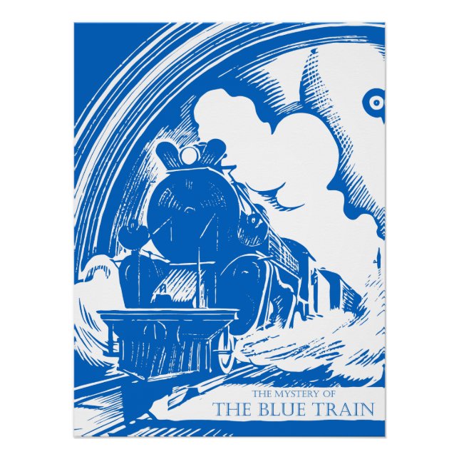 Mystery of the Blue Train Agatha Christie Vintage Poster (Front)