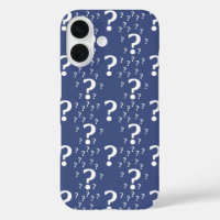 Mystery question mark riddle puzzle blue