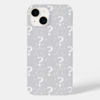 Mystery question mark riddle puzzle light grey 