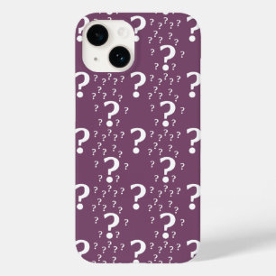 Mystery question mark riddle puzzle mauve Case-Mate iPhone 14 case