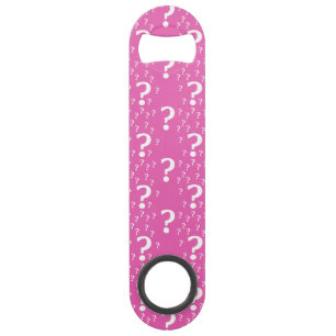 Mystery question mark riddle puzzle pink