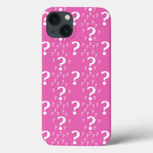Mystery question mark riddle puzzle pink Case-Mate iPhone 13 Case