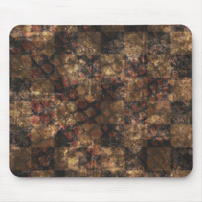 Mystery snake chess  mouse mat (Front)
