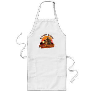Mystery Solved Everyone Loves Coffee Bigfoot Long Apron
