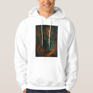MySthical Fire Phoenix Beast – Epic Fantasy Art  Hoodie