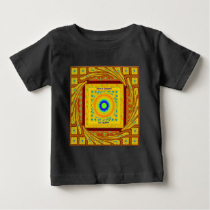 Mystic African Eye Wall Art: A Cyan Gaze Baby T-Shirt