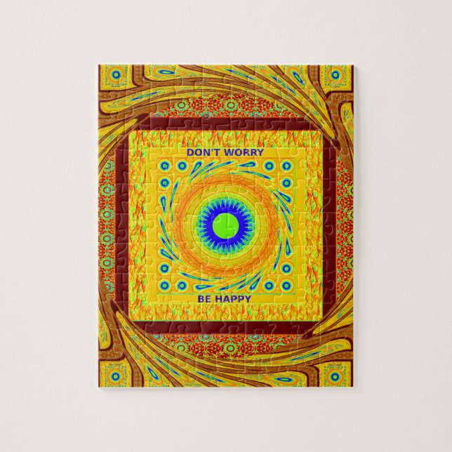 Mystic African Eye Wall Art: A Cyan Gaze Jigsaw Puzzle (Vertical)