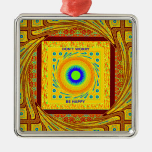 Mystic African Eye Wall Art: A Cyan Gaze Metal Tree Decoration