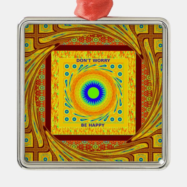 Mystic African Eye Wall Art: A Cyan Gaze Metal Tree Decoration (Front)