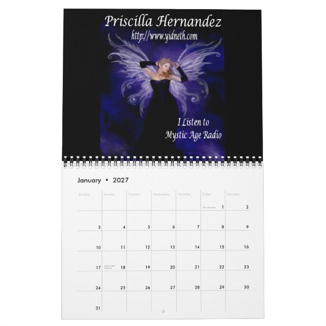 Mystic Age Radio Calendar (Jan 2027)