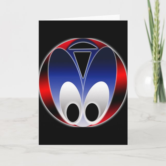 Mystic Alien Greeting Card (Front)