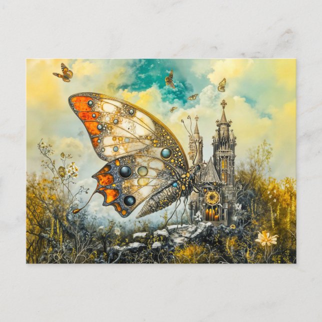 Mystic altar butterfly postcard (Front)