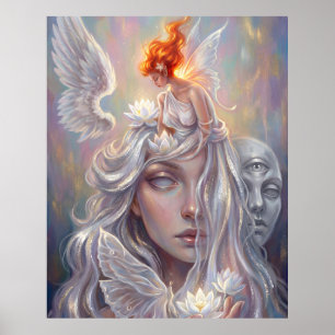 Mystic Angel Portrait Poster