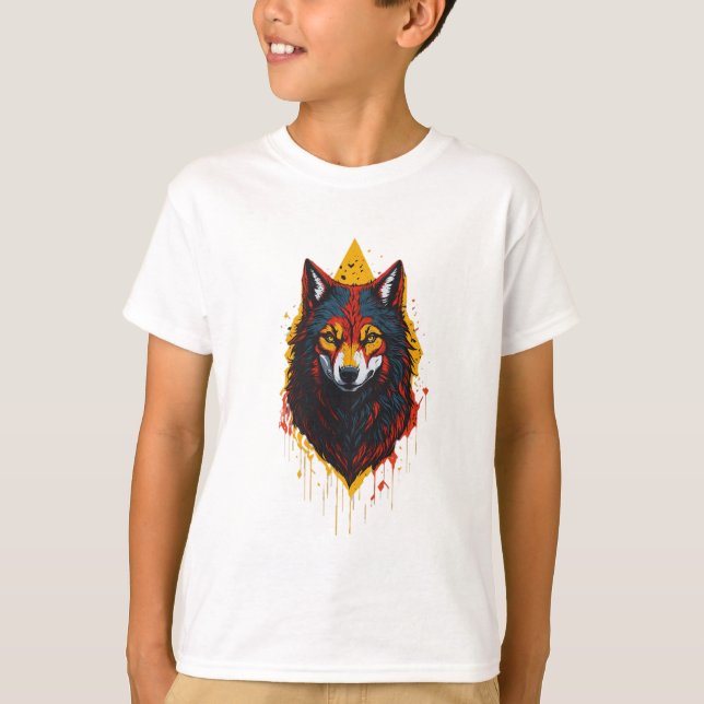 Mystic Antlers: A Studio Ghibli-Inspired Vector T-Shirt (Front)