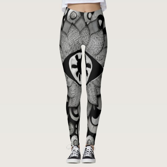 mystic art of mettallic fantacy element eyes leggings (Front)