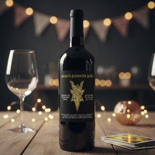 Mystic Bachelorette Tarot Party  Wine Label
