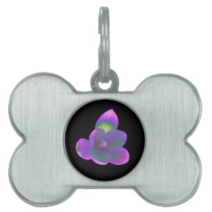 Mystic Beauty Crocus Flower Pet Tag